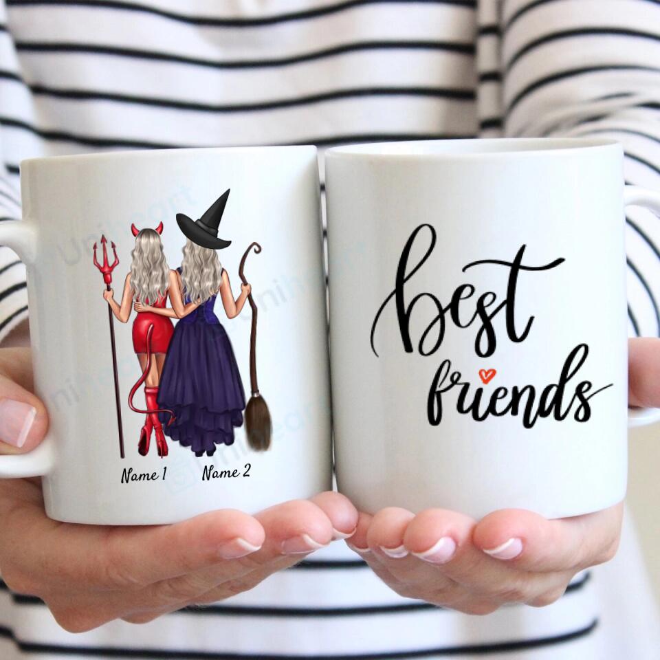 Meilleures amies sorcières - Mug personnalisé (2-3 personnes)
