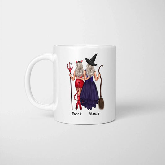 Meilleures amies sorcières - Mug personnalisé (2-3 personnes)