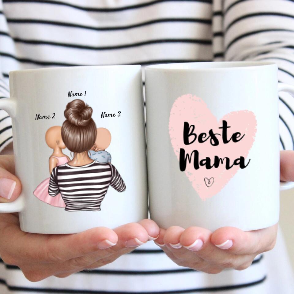 Peettante/tante met kinderen - Persoonlijke Mok (1-4 kinderen)