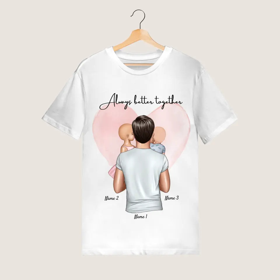 Meilleur papa - T-shirt personnalisé (100% coton, unisexe)