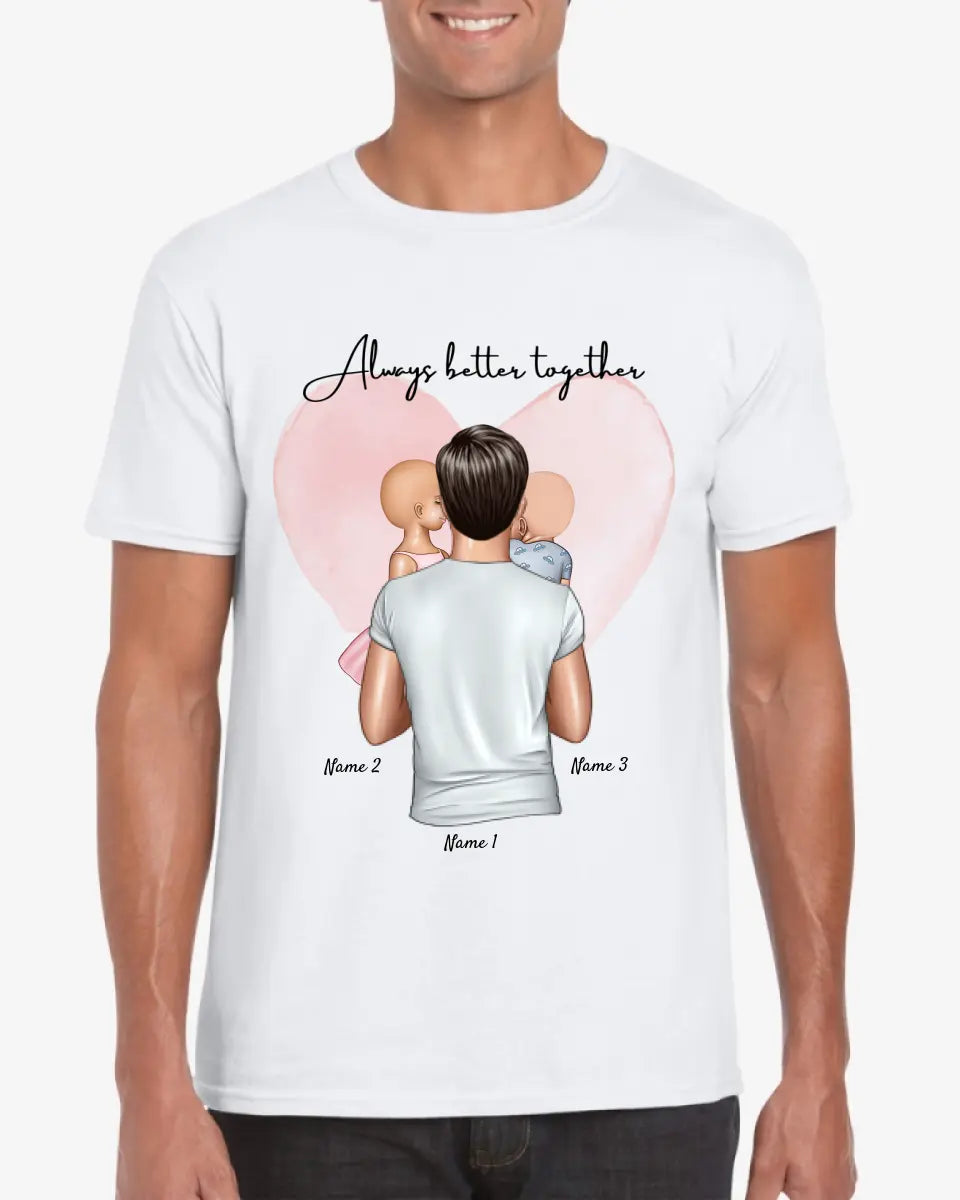 Meilleur papa - T-shirt personnalisé (100% coton, unisexe)