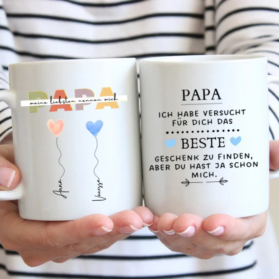 Mijn favoriete mensen noemen me PAPA - Gepersonaliseerde mok