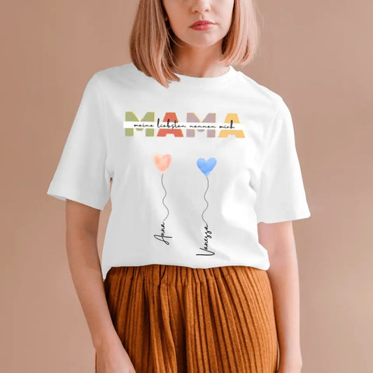 Mes proches m'appellent MAMA - T-shirt personnalisé (100% coton, unisexe)