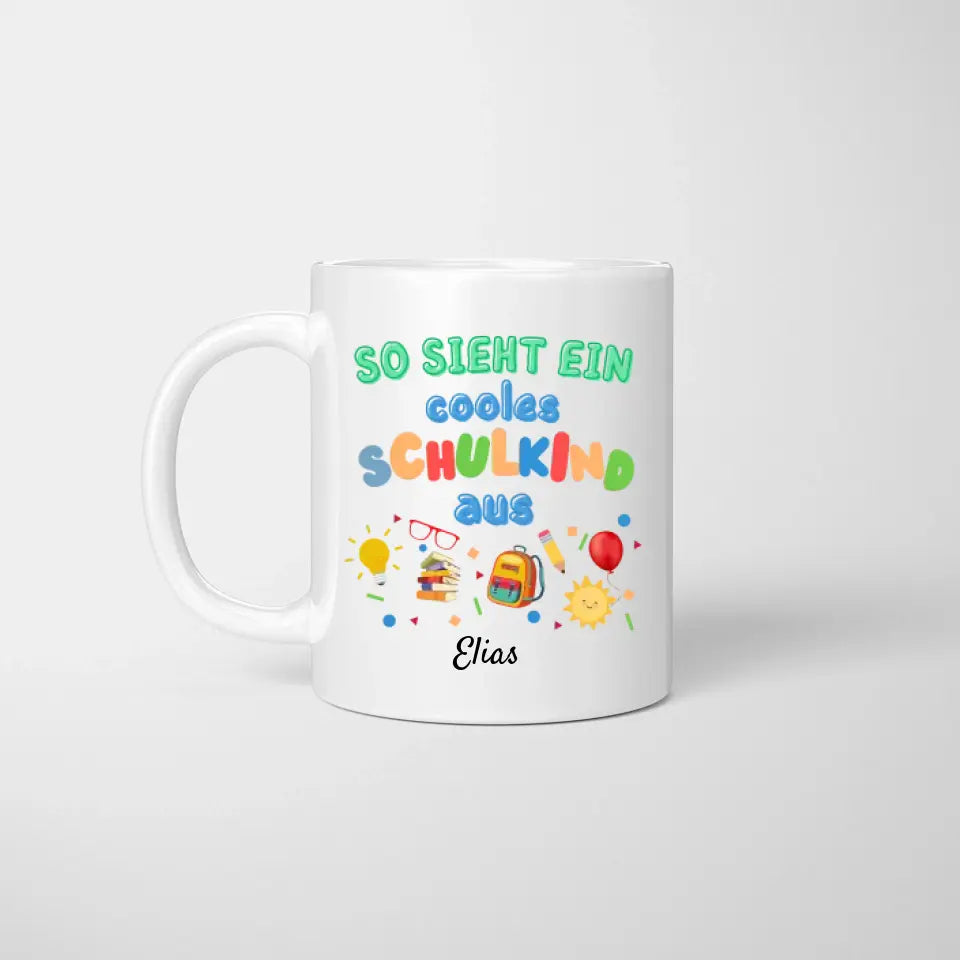 C'est à ça que ressemble un écolier cool - Mug personnalisé pour la rentrée des classes