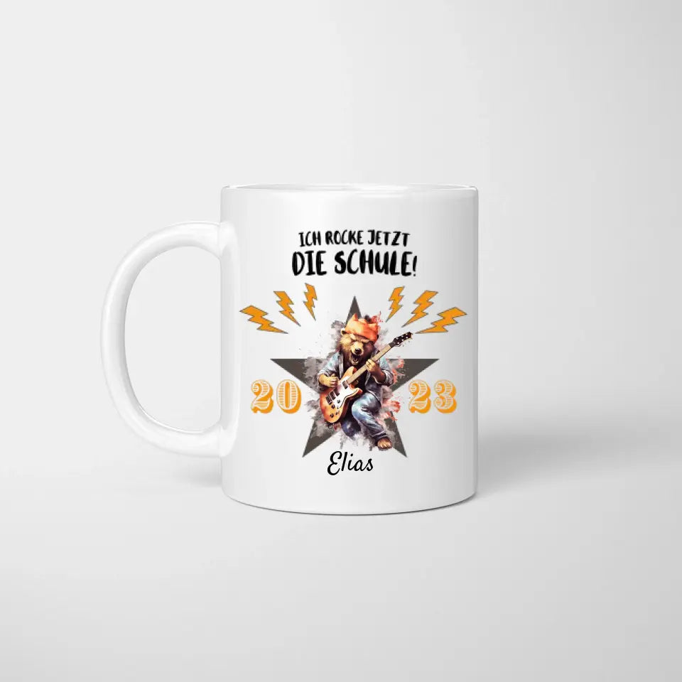 Ik ga nu naar school! - Gepersonaliseerde mok voor kinderen die naar school gaan (verschillende dierenmotieven)