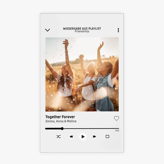 Gepersonaliseerde albumhoes voor vriendinnen - acrylglas met je eigen foto