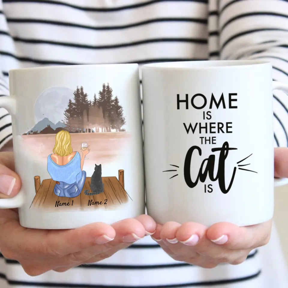 Maman des chats & boisson - Tasse Personnalisé