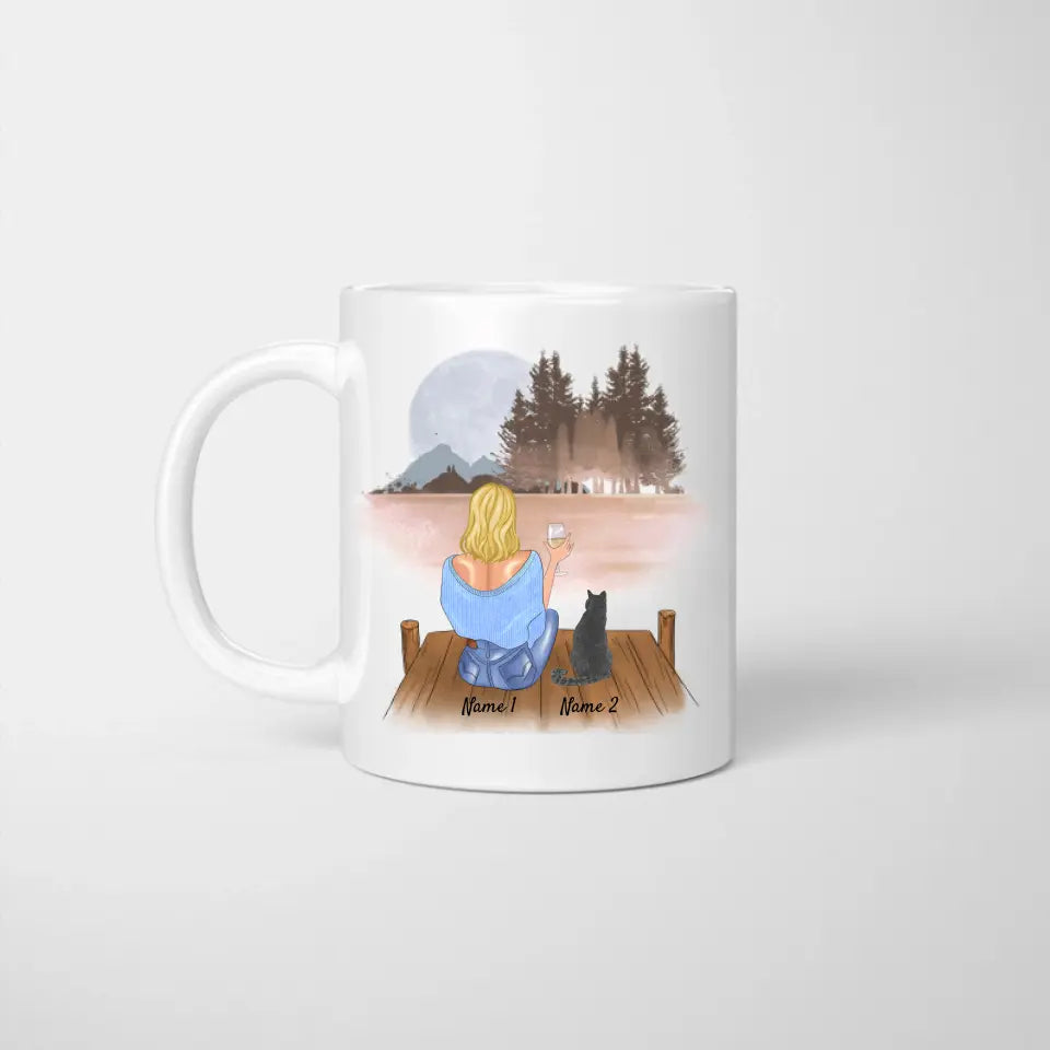 Maman des chats & boisson - Tasse Personnalisé