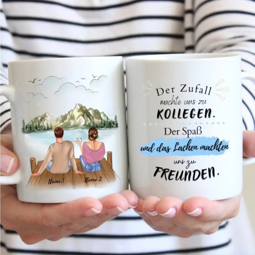 Meilleurs collègues, homme & femme - Mok gepersonaliseerd (2-3 personen)