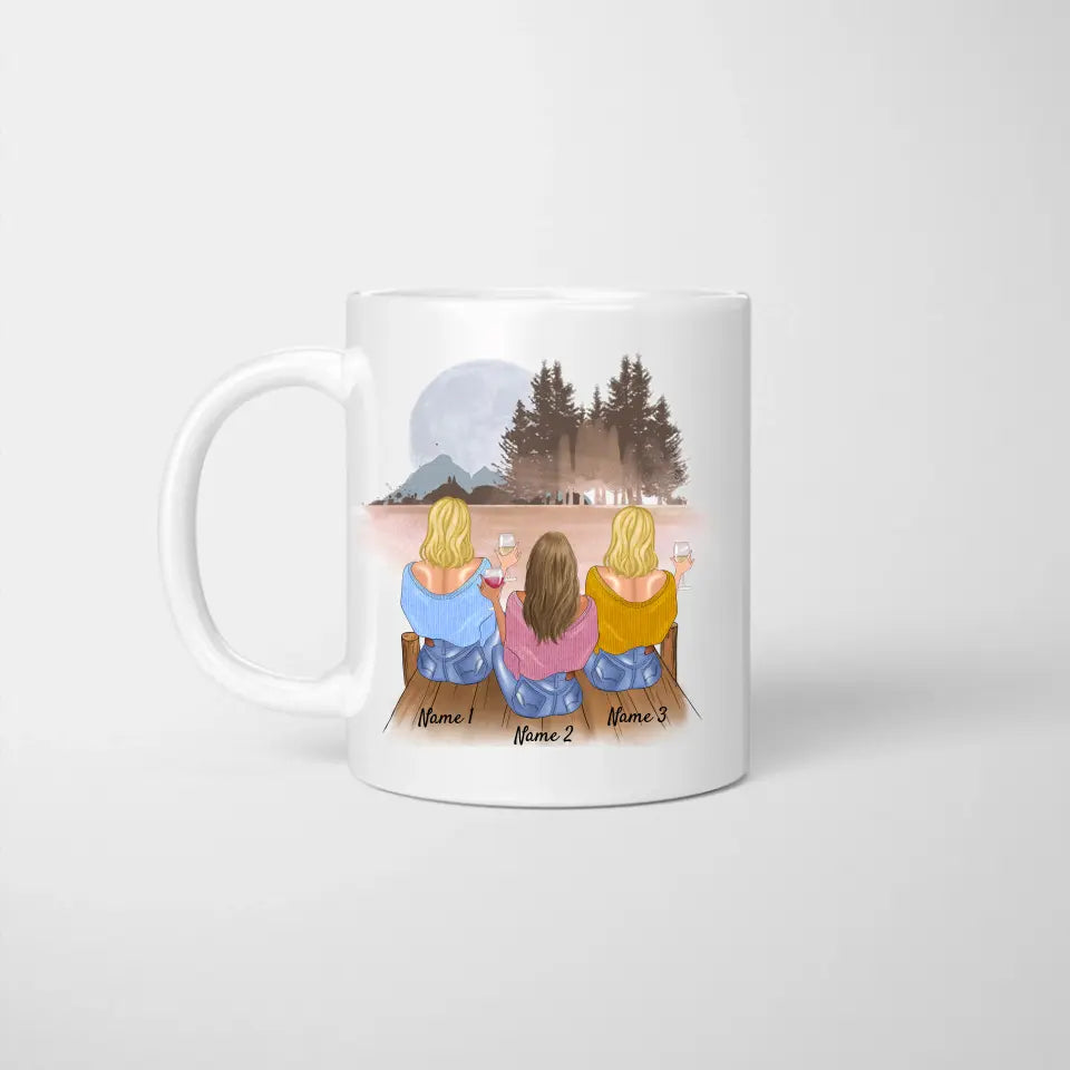 Gepersonaliseerde vriendin-kerstmok (2-4 personen)