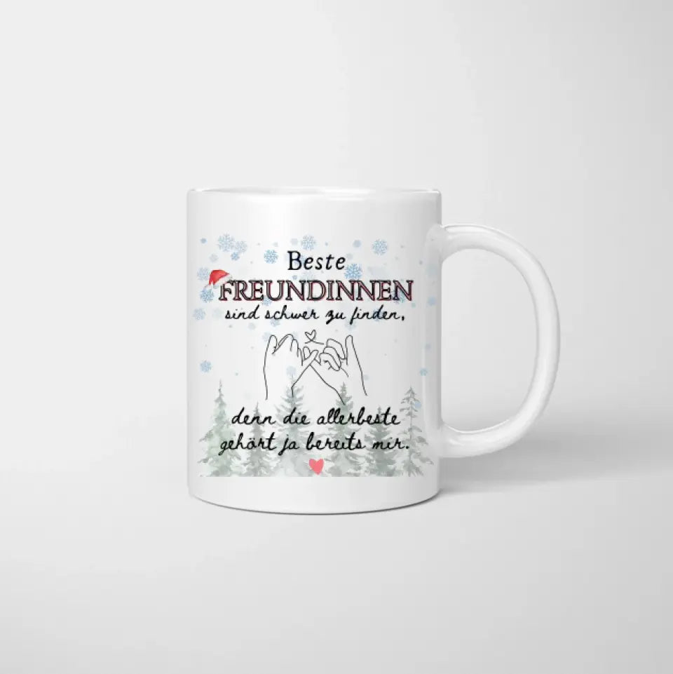 Gepersonaliseerde vriendin-kerstmok (2-4 personen)