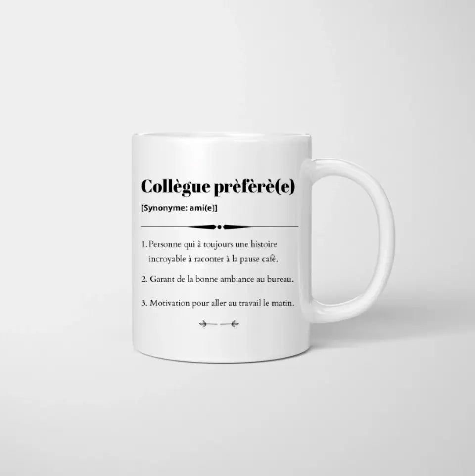 Verzorgde Collègue, Meilleures collègues avec boisson - Mug personnalisé (2-4 personen)
