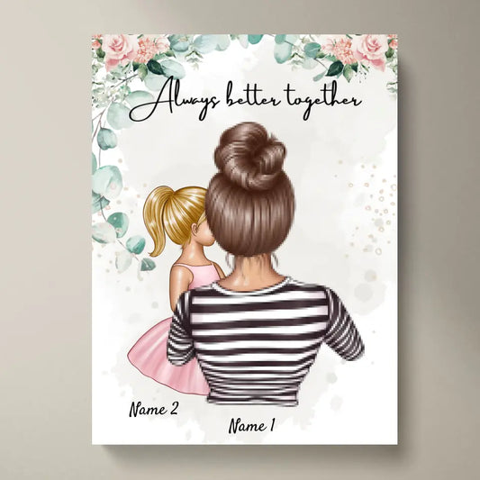 Beste Mama - Persoonlijke Poster (Vrouw met 1-2 kinderen)