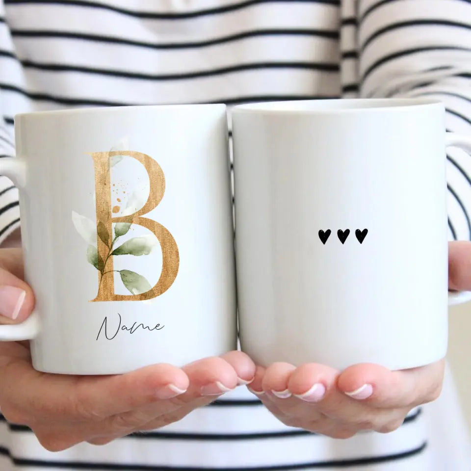Nom avec lettres - Tasse Personnalisé