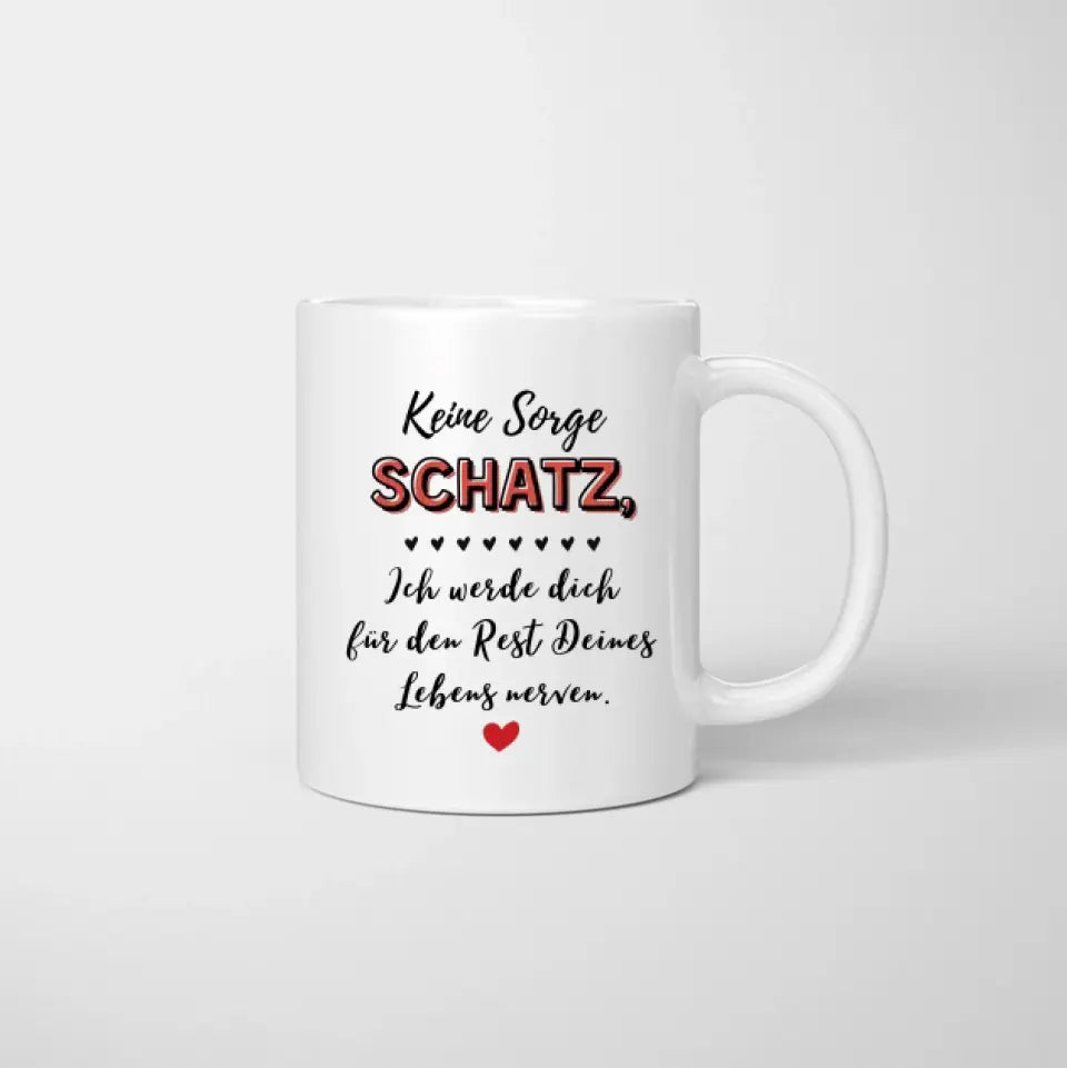 Bras dessus bras dessous - Tasse personnalisée pour les couples