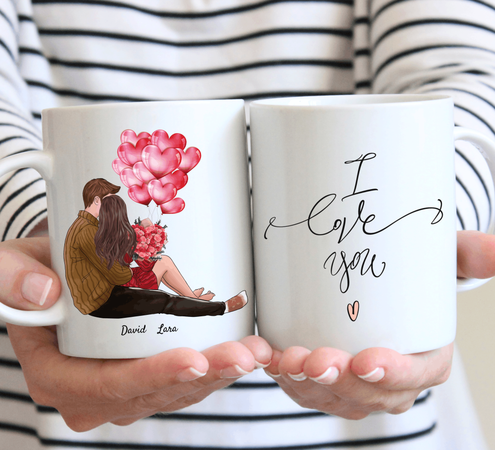 Je t'aime tous les jours - Mug Saint Valentin personnalisé