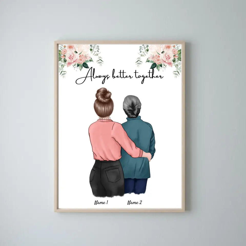 Mère & fille - Poster personnalisé