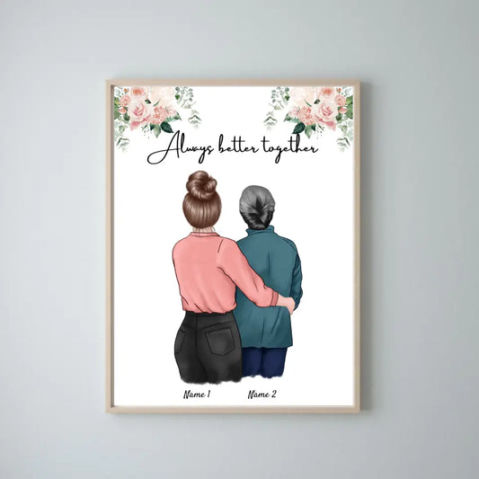 Mère & fille - Poster personnalisé