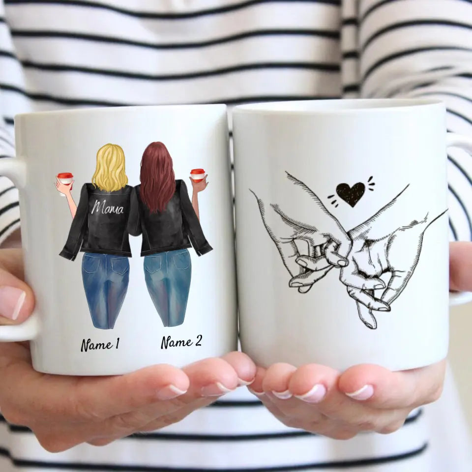 Meilleure maman en blouson de cuir - Mug personnalisé