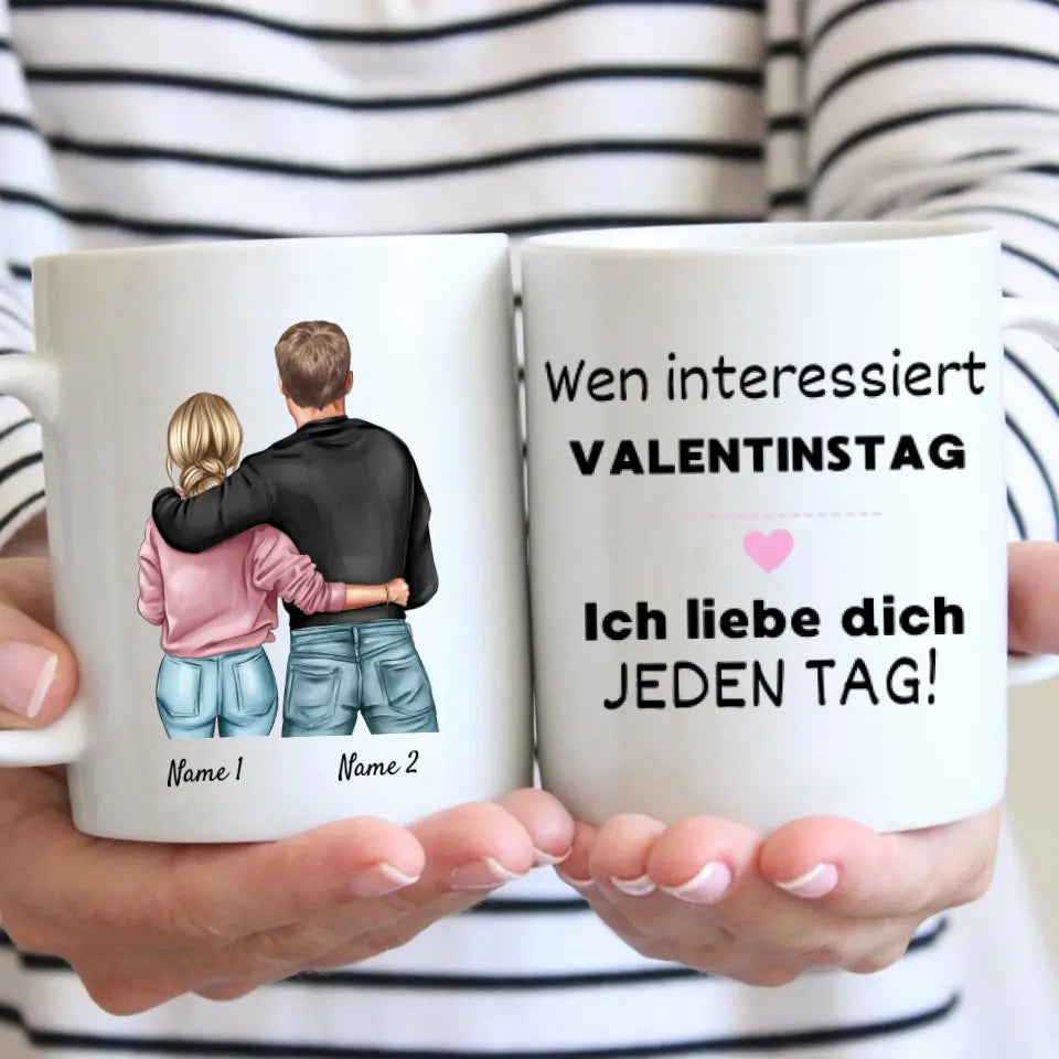 Who Cares Valentijnsdag - Gepersonaliseerde mok voor koppels