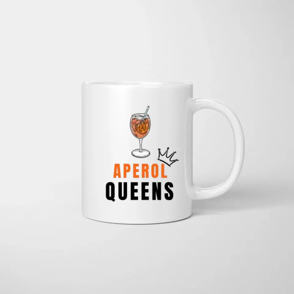 Aperol Queens - Gepersonaliseerde vriendinnenmok (2-4 vrouwen)