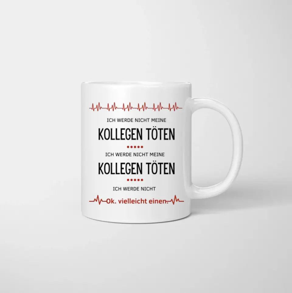 Misschien een collega - Gepersonaliseerde beker voor collega's, afscheid, baanwisseling, verjaardagskantoor (2-4 personen)
