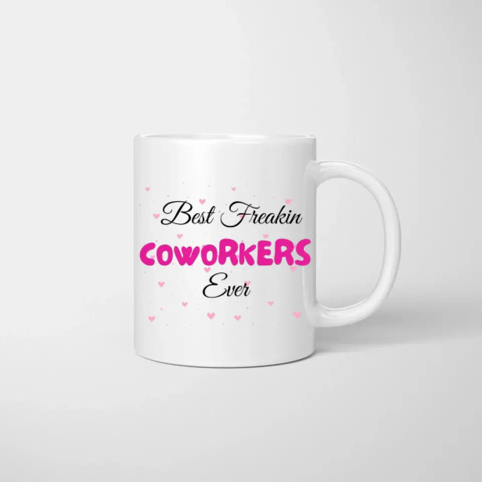 Meilleurs collègues de travail de tous les temps - Tasse personnalisée pour collègues, adieu, changement d'emploi, bureau d'anniversaire (2-4 personnes)