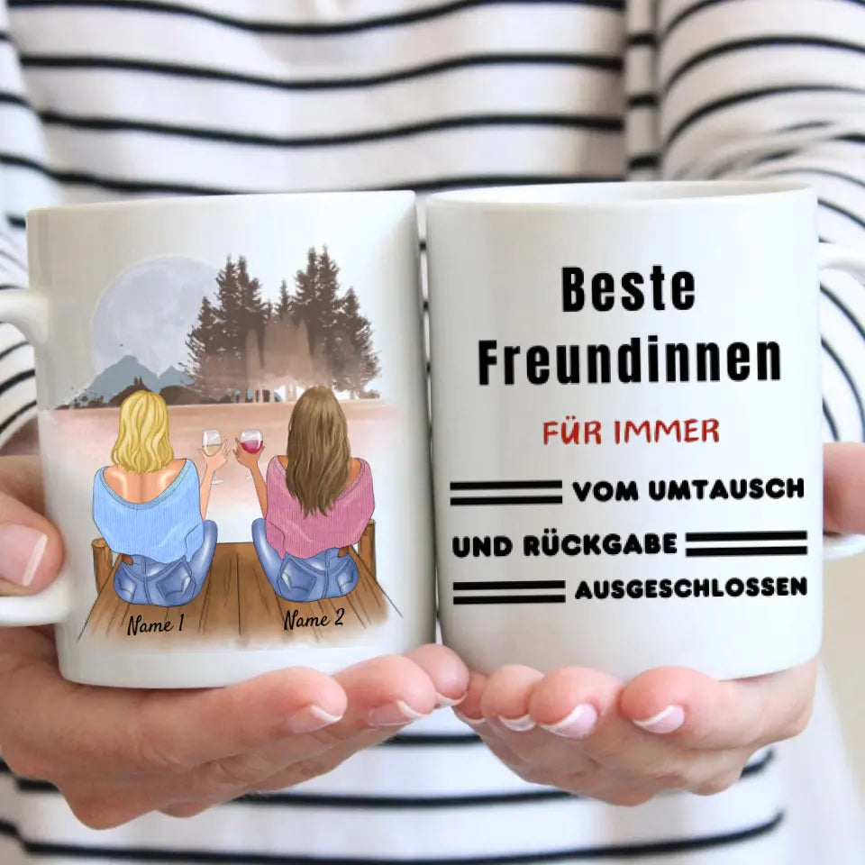 Ruilen uitgesloten - Gepersonaliseerde mok voor vrienden en collega's (2-4 personen)