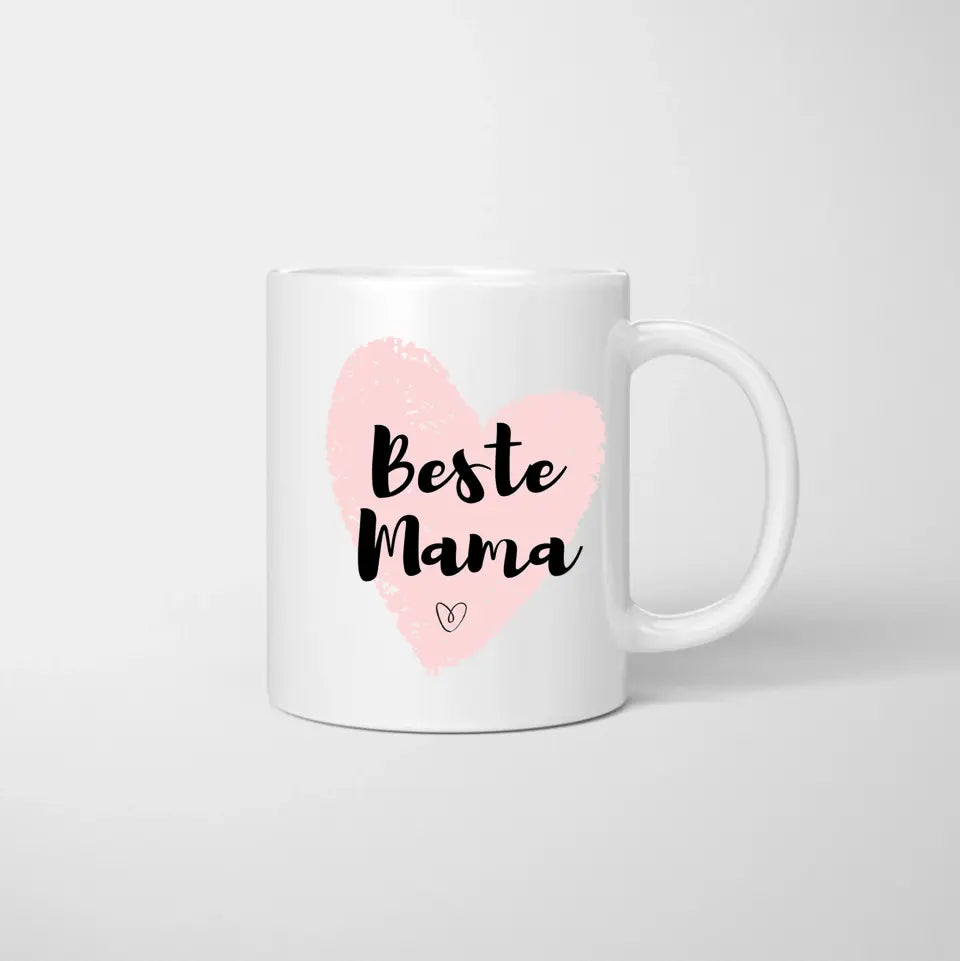 Maman avec enfants - Mug personnalisé (1-3 enfants)