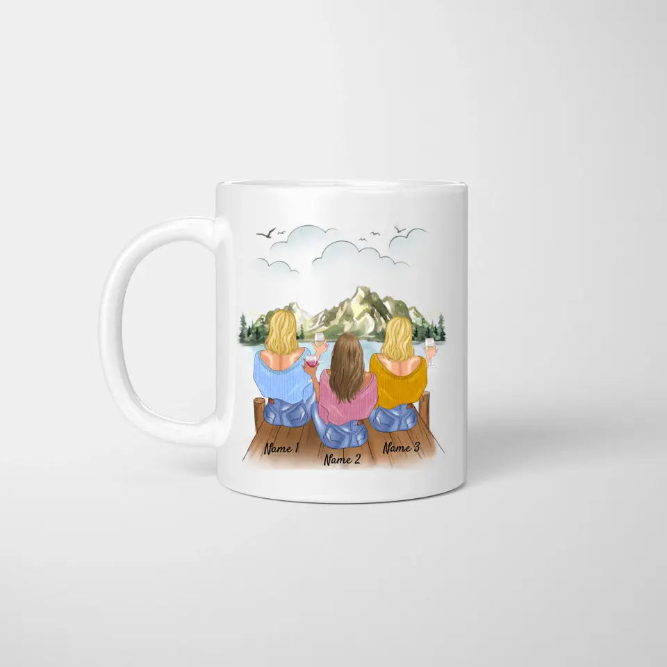 Grande patronne/manager/chef d'équipe - Mug personnalisé pour patronne/collègues de travail - Cadeau bureau, job (2-4 personnes)