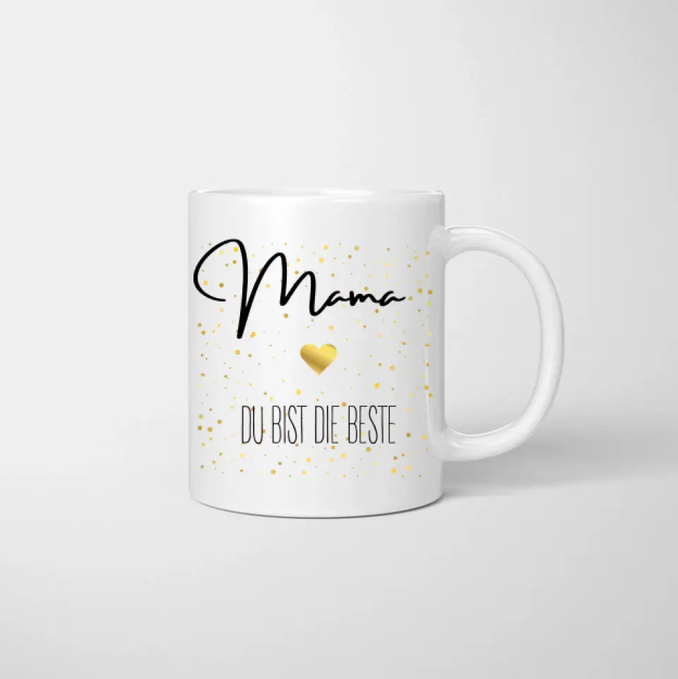 Mam, jij bent de beste - Gepersonaliseerde mok (1-4 kinderen, Moederdag)