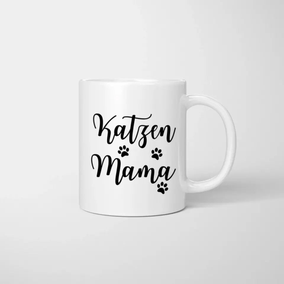 Maman Chat - Mug Personnalisé (Femme avec Chat ou Chien, Fête des Mères)