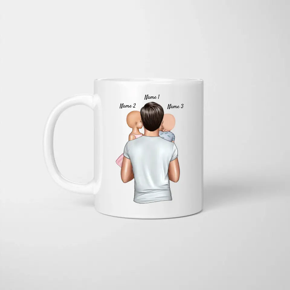 Zo ziet een geweldige DAD eruit! - Gepersonaliseerde mok voor vaders (Vaderdag 1-4 kinderen)
