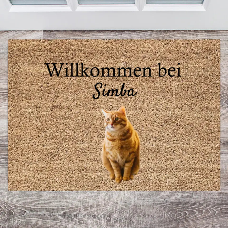 Paillasson personnalisé avec photos de vos animaux (jusqu'à 4 photos)