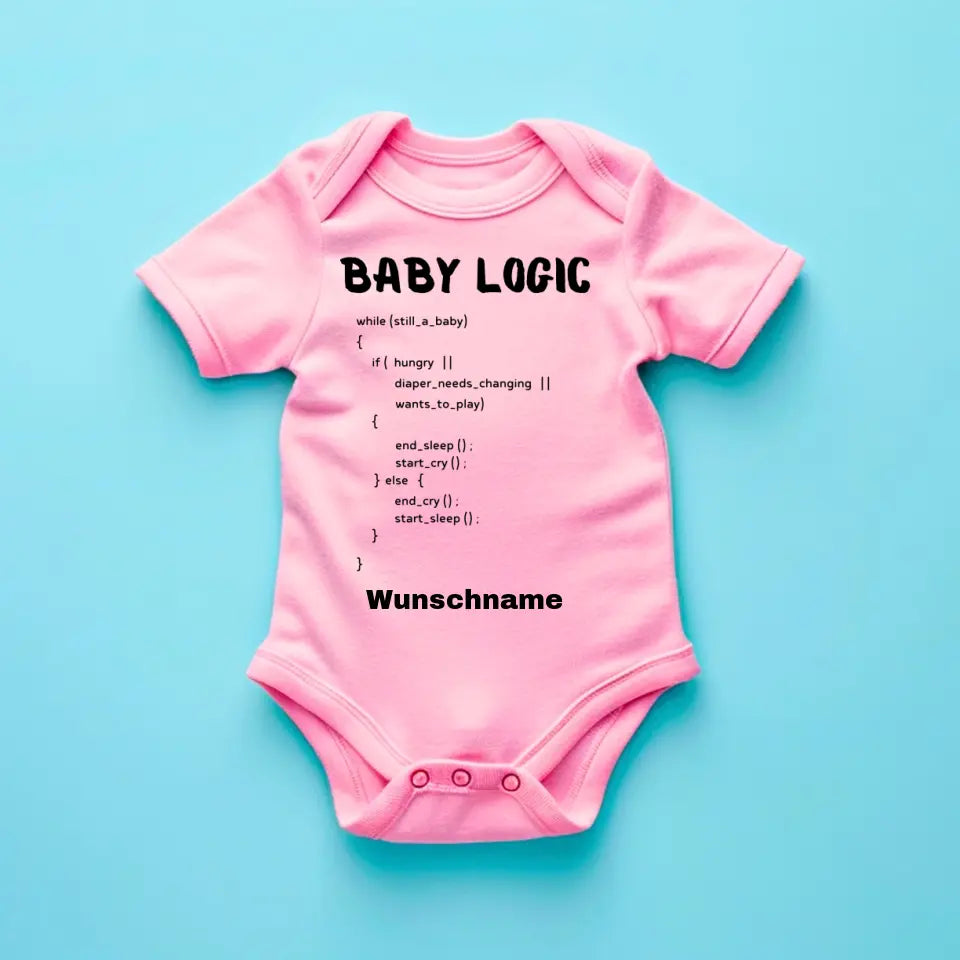 Baby Logic, Instructions informatiques - Onesie/Romper personnalisé pour bébé, coton 100% biologique