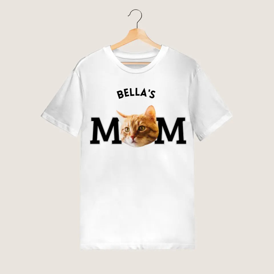 Maman animal de compagnie - T-shirt personnalisé avec la photo de ton ami à fourrure (télécharger sa propre photo)