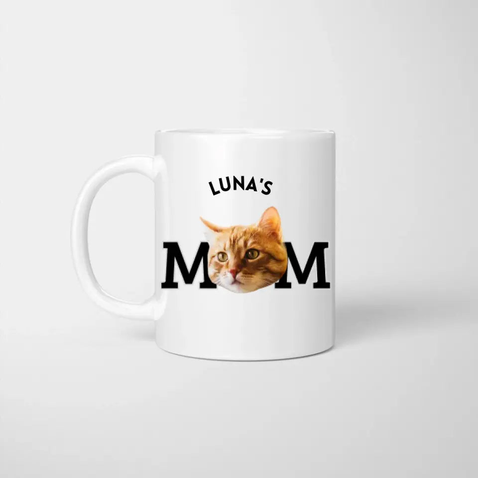 maman animal de compagnie personnalisé photo tasse (visage sur tasse)