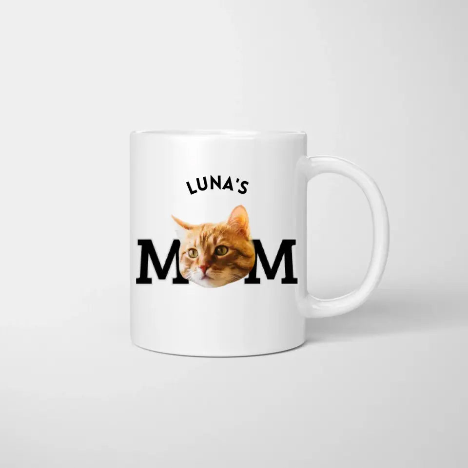 maman animal de compagnie personnalisé photo tasse (visage sur tasse)