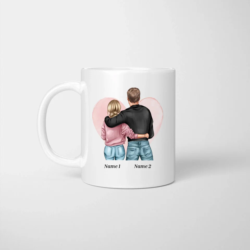 Merak etme AŞKIM - Tasse de couple personnalisée