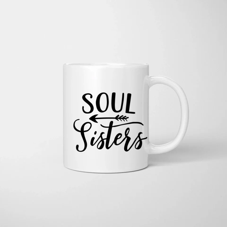Définition Best Friends - Mug personnalisé avec inscription (2-4 personnes), cadeau individuel