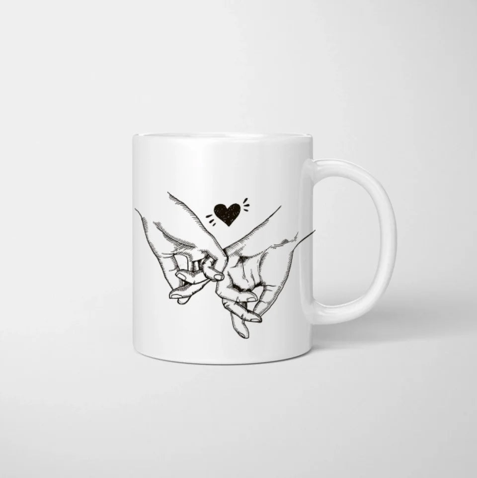 Ne t'inquiète pas chérie - Mug couple personnalisé, partenaire cadeau individuel