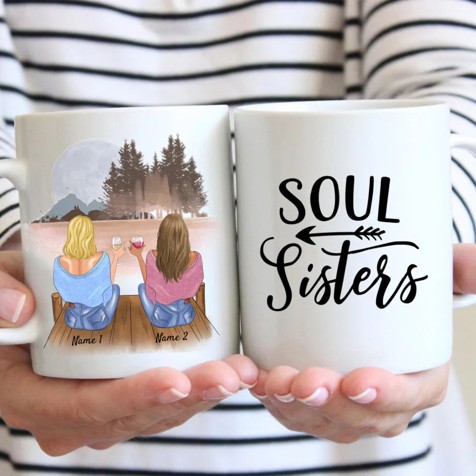 D'abord nous étions collègues - mug personnalisé (2-4 personnes), idée cadeau collègues