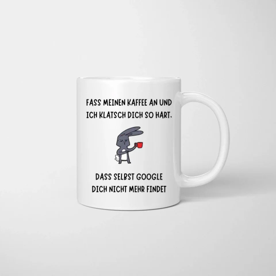 Ne touche pas à mon café ! - Mug personnalisé pour amis et collègues (2-4 personnes)