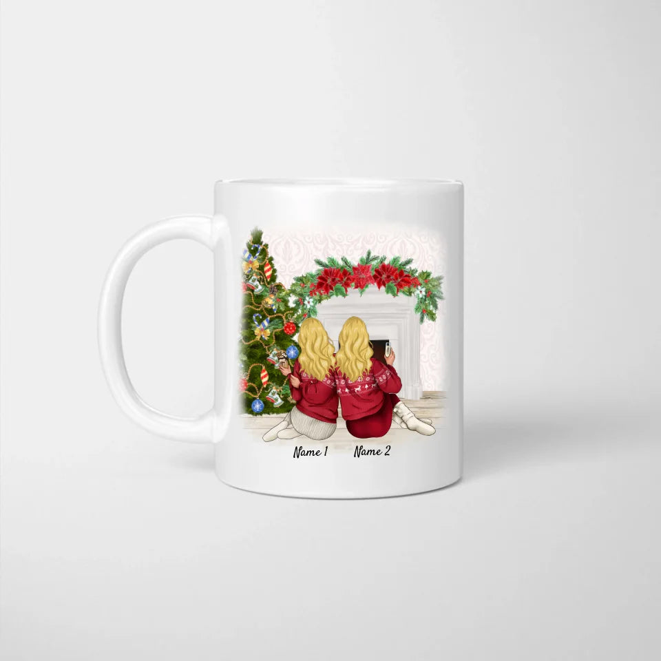 Kerst-Vriendinnen - Persoonlijke Mok (2-3 personen)