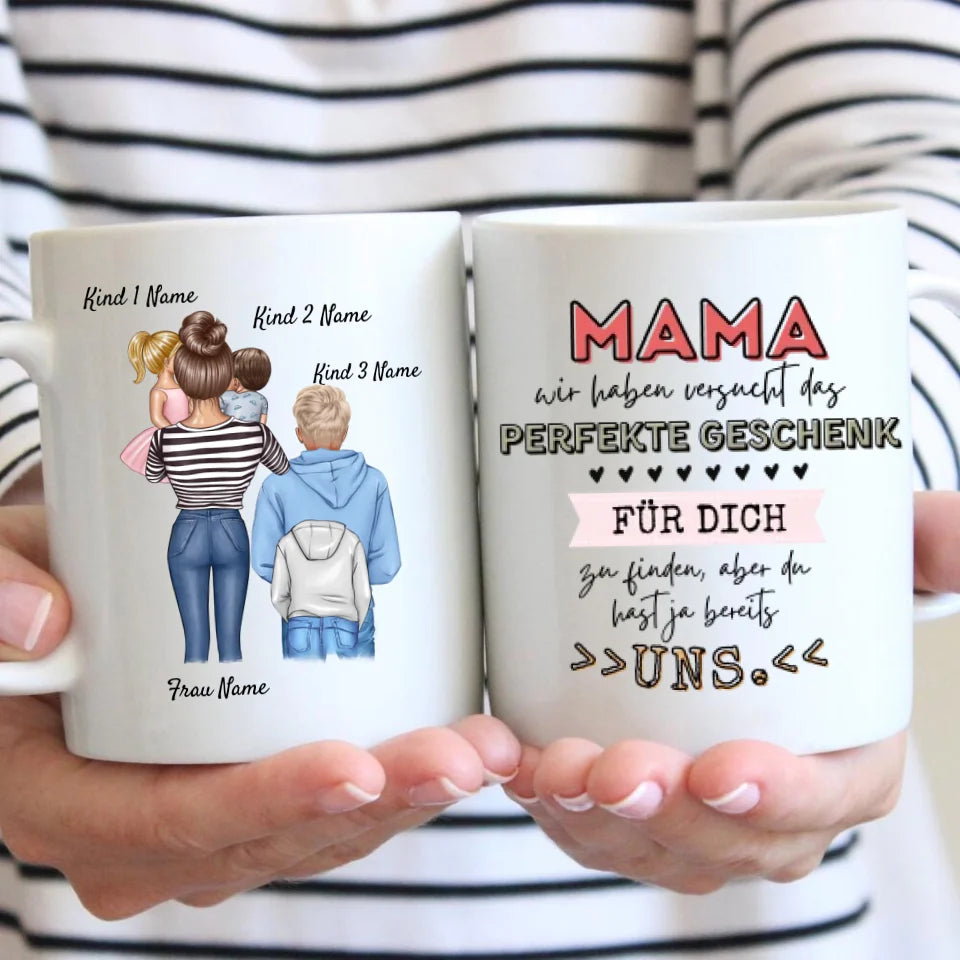 Perfect cadeau voor moeders = wij - gepersonaliseerd kerstcadeau (moeder met 1-4 kinderen)