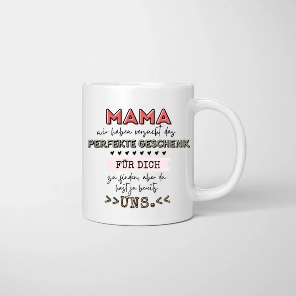 Perfect cadeau voor moeders = wij - gepersonaliseerd kerstcadeau (moeder met 1-4 kinderen)