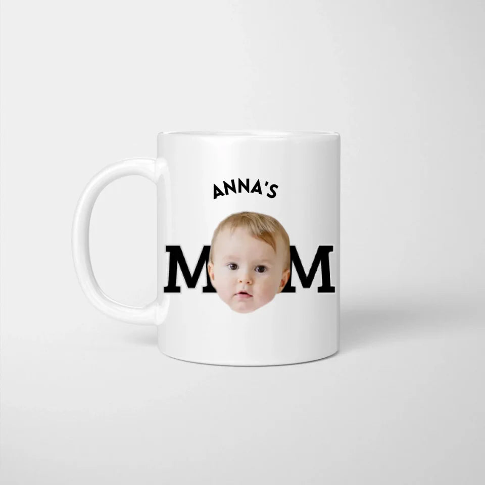 Tasse photo personnalisée pour maman/papa (visage d'enfant/bébé sur la tasse) - Téléchargez simplement une photo