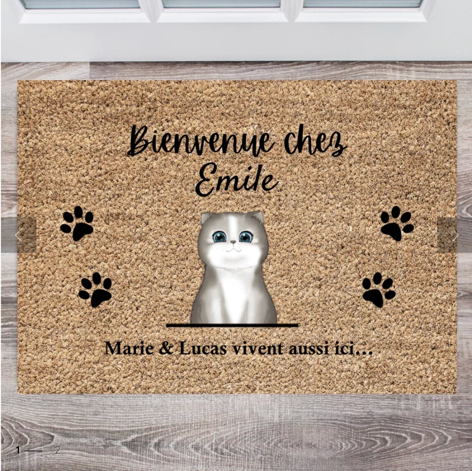 My Cats - Gepersonaliseerde Paillasson (1 tot 4 bedrijfsdieren)