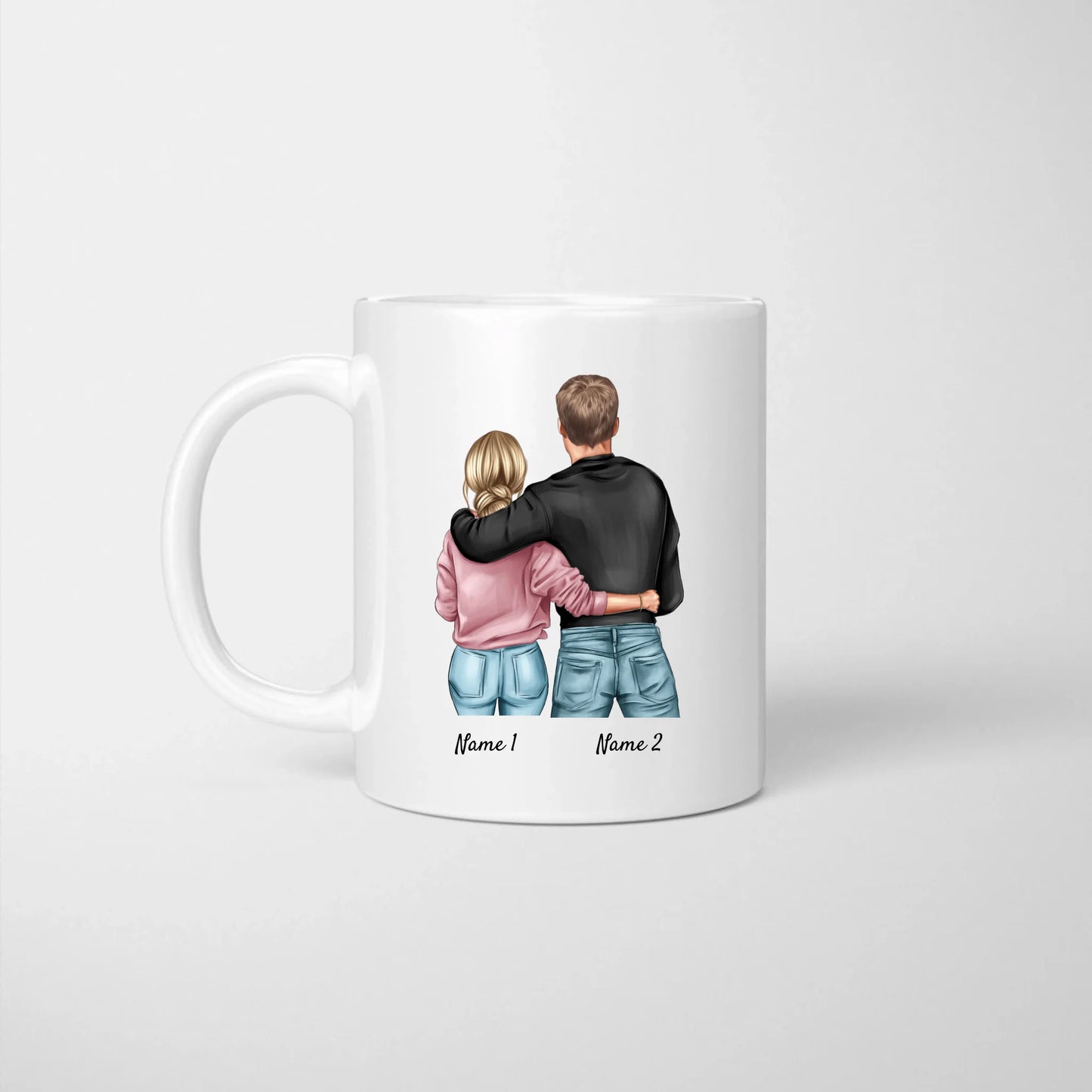 Voici à quoi ressemble la femme de mes rêves - Mug couple personnalisé, cadeau individuel partenaire Saint Valentin