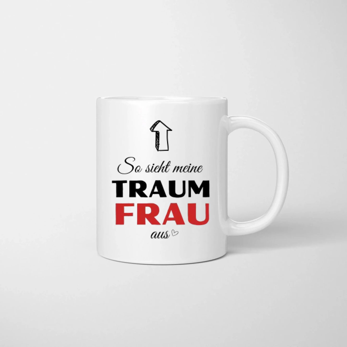 Voici à quoi ressemble la femme de mes rêves - Mug couple personnalisé, cadeau individuel partenaire Saint Valentin